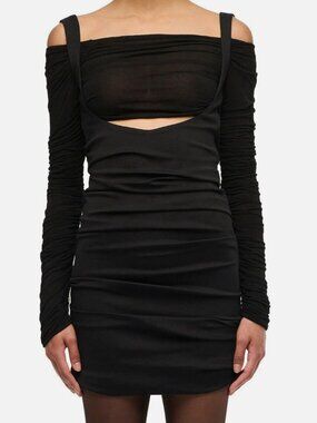 Interior Womens' Black Frida Mini Dress Size S